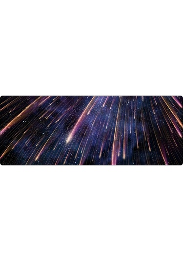 400x900x5mm Kilitli Büyük Masa Mouse Pad 5 Meteor Yağmuru