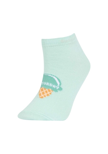 DeFacto Kız Çocuk 7'li Pamuklu Gün Detaylı Patik Çorap X1885A6NSKR1 DeFacto Kız Çocuk 7'li Pamuklu Gün Detaylı Patik Çorap X1885A6NSKR1