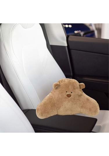 Suntek Araba Bel Yastığı Nefes Alabilen Yumuşak Sırt Kahverengi Diğer