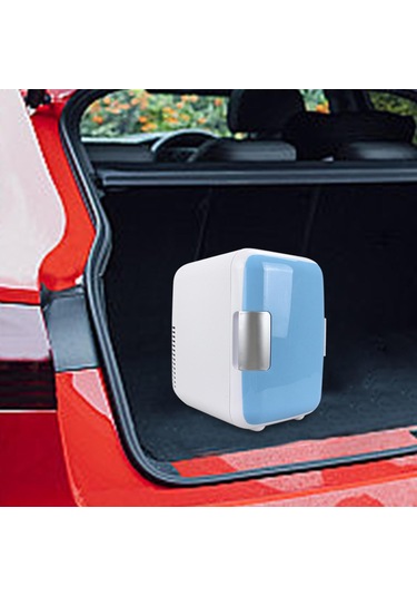 Suntek Mini Kişisel Buzdolabı Kompakt 12v Ofis Ev Kabin Mavi