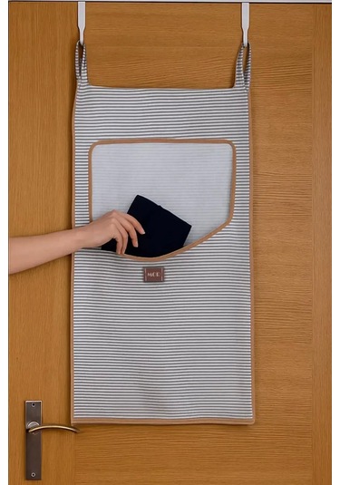 Kapı Arkası Kirli Çamaşır Sepeti I Temiz Çamaşır Sepet X Gri