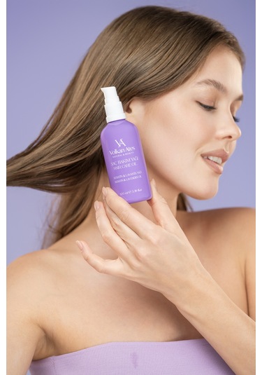 Volkan Ates Natural & Beauty Lavanta Yağlı & Keratinli Saç Bakım Yağı Cam Şişe 100 Ml