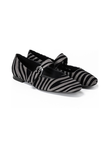 Zebra Babet Kadın 91e4 Frau Velvettecfloc Çok Renkli