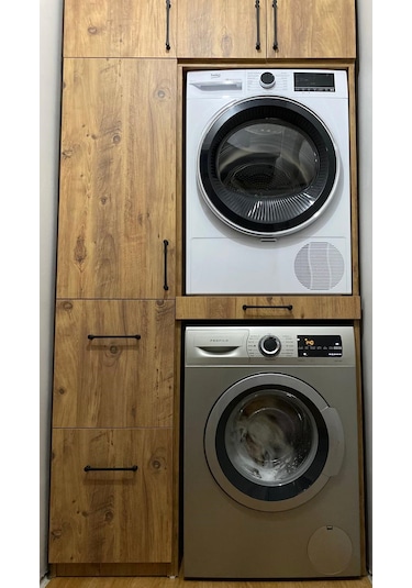 Remora Çamaşır Ve Kurutma Makine Dolabı Kahverengi