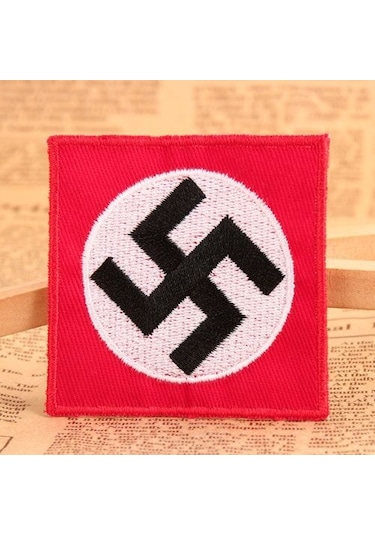 Dükkan Design Ss Gamalı Haç Patch - Yama Kırmızı