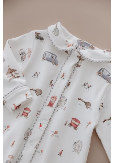 Oh La La Koala Lunapark Çıt Çıtlı Puffy Sleep Serisi Tulum Ekru