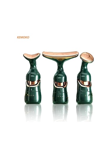 Wondernest Yüz Gençleştirme Microcurrent Masaj Cihazı, Lekeler Ve Kırışıklıklar İçin 3ın1 Foton Yeşil