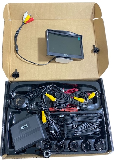 12V Park Sensörü Gece Görüşlü Kamera Ekran 4.3" Lcd 22.5 Mm Siyah N11.2