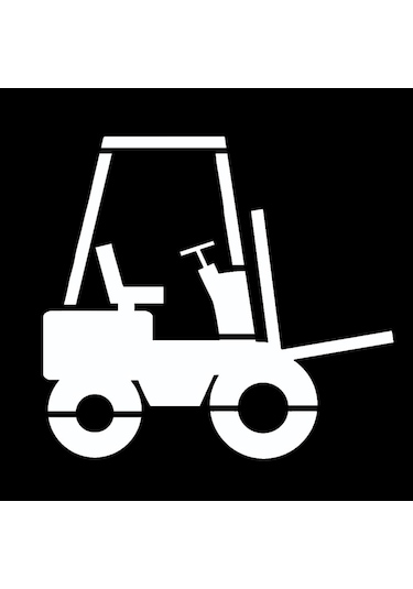 Forklift Şablonu Forklift Boyama Şablonu Forklift Boya Sembolü İmalatı 100x100 Cm
