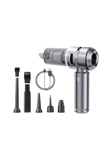 16000pa Güçlü Portatif 3 Kademeli Tabilir Vakumlu Kablosuz Üflemeli Mini Araç Süpürgesi