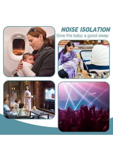 Bebek Kulak Koruması, 2'si 1 Arada Bebek Kulaklığı, Gürültü