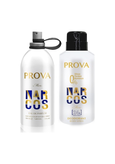 Prova Narcos Erkek Parfüm EDP 120 ML + Deodorant 150 ML
