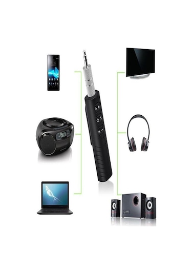 Bluetooth Aux  Araç Kiti Siyah