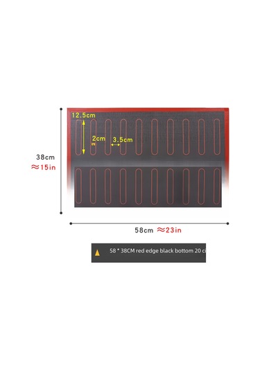Moveevo Güçlü Fiberglas Tabanlı Silikon Fırın Matı - 16 Yuvarlak Puf/ Kurabiye Kalıbı, Anti Yapışkan, 60x40 Cm Beyaz Dik Köşeli, Profesyonel Pastacılık İçin Diğer