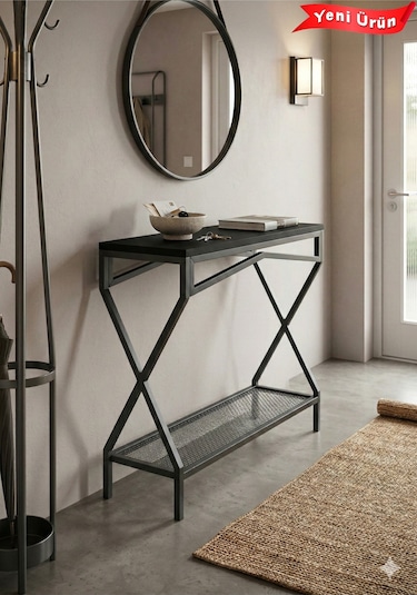 Metal Dresuar Mdf Cok Amaclı Siyah