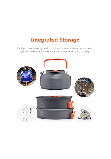 Padalink 1.1 Litre Hafif Alüminyum Kamp Çaydanlığı, Doğa Yürüyüşü Ve Piknik İçin Taşınabilir Çaydanlık Gümüş