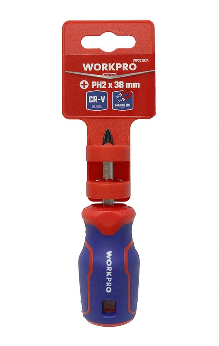 Workpro Wp221034 Ph2x38mm Cr-v Manyetik Profesyonel Yıldız Topaç Tornavida