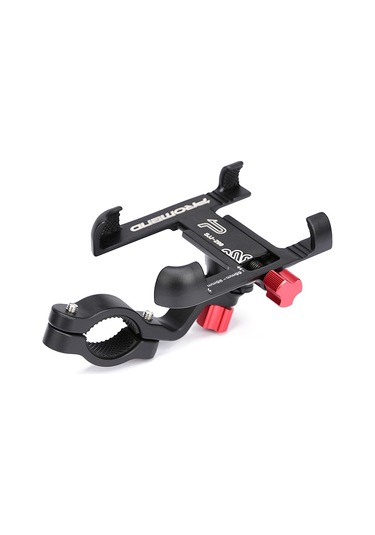 Promend-güçlü Alüminyum Alaşım Bisiklet Telefon Dağı Bisiklet,y13312b Siyah