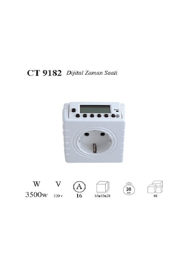Cata CT-9182 Dijital Zaman Saati 3500W