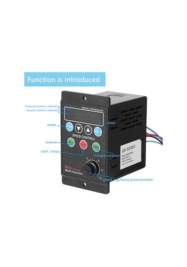 400w Ac220v Multifunctional Motor Speed Controller Motorspeed Regulator Controller Display Rate Target Value Settable