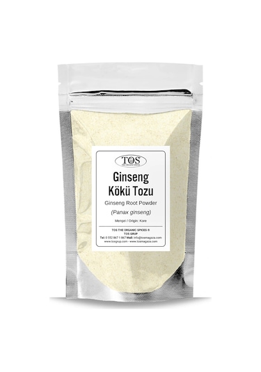 Tos The Organic Spices Ginseng Kökü Tozu Kore 100 G Ginseng Root Powder