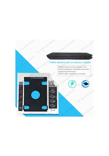 12.7Mm Sata 3.0 2.5 İnch Notebook Hdd Ssd Caddy Kızak Kutu