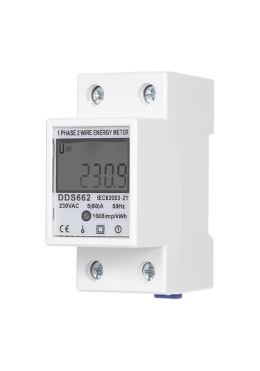 Reedark Dds662 Tek Fazlı Elektronik Enerji Sayacı - 230v Ac, 5-80a, Plastik Gövde