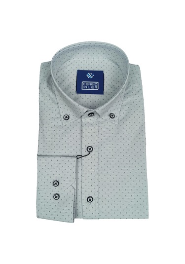 Standart Yaka Sinek Desen Gömlek Slim 001