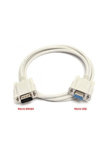 Rs232 Db9 Dişi Erkek Seri Com Kablo 9 Pin D/e Data Kablosu 2m