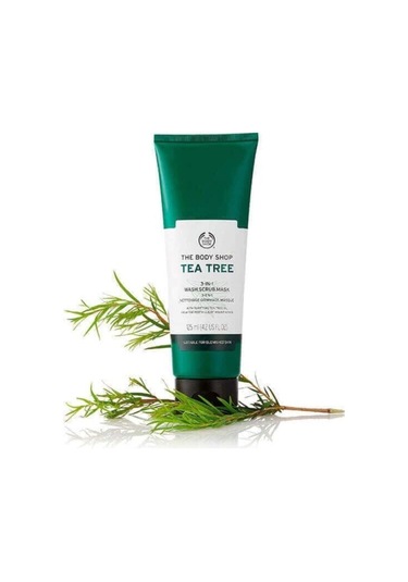The Body Shop Çay Ağacı 3'ü 1 Arada Temizleyici Scrub Maske 125ml
