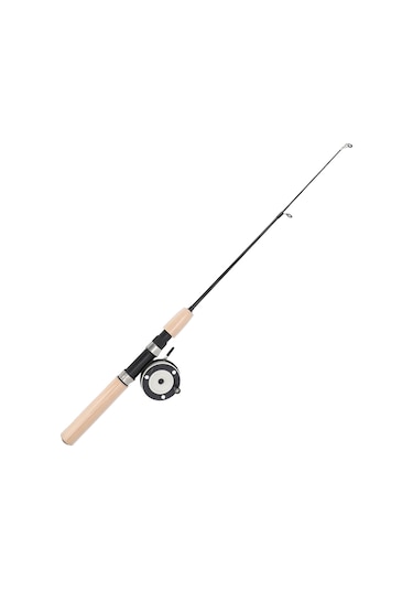 Wezone 75cm Cam Elyaf Buz Balıkçılığı Kamışı Seti, Metal Makara Ve Kaymazsız Eva Sapı İle