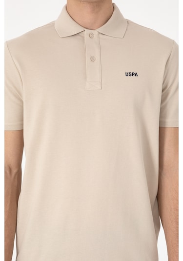 U.S. Polo Assn. Erkek Regular Fit Polo Yaka Taş Basic Tişört 50306007-VR049 U.S. Polo Assn. Erkek Regular Fit Polo Yaka Taş Basic Tişört 50306007-VR049