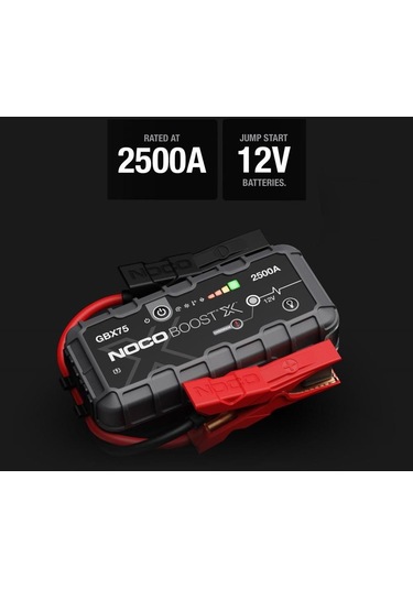 Noco Gbx75 12v 2500amp Ultrasafe Lityum Akü Takviye + Powerbank + Led Lamba Fr Gbx75