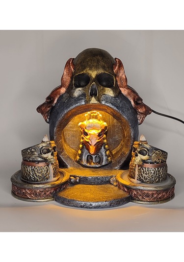 Kurukafa Işıklı Geri Akış Tütsülük Metalik