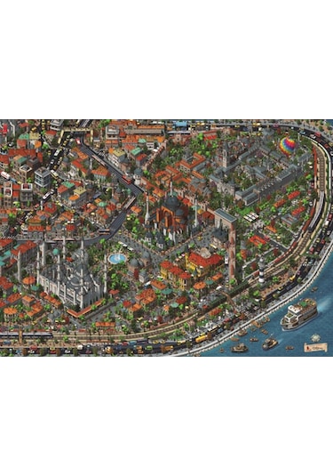 Anatolian Puzzle 3000 Parça Fractal İstanbul 4913