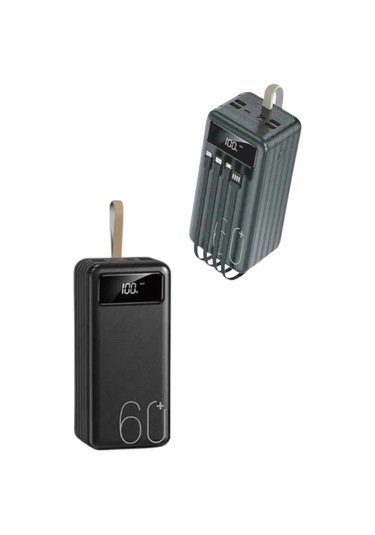 Powerbank Yüksek Kapasiteli 60.000 Mah Hızlı Şarj Şarj Özellikli Batarya Çok Renkli