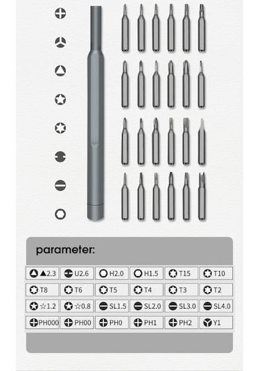 Depomega Elektronikçi Saatçi Hassas Mıknatıslı Tornavida Seti 24'lü
