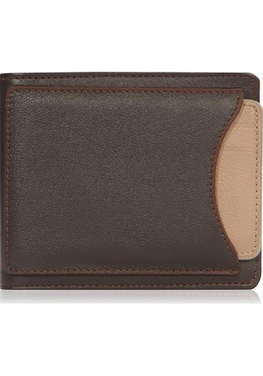 Cengiz Pakel Hakiki Deri Erkek Cüzdan - 27506 - Kahve/toprak Çok Renkli