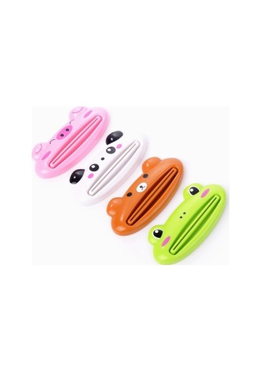 Kahverengi Banyo Ev Tüp Sıkacağı Kolay Karikatür Diş Macunu Dispenseri Haddeleme Tutucu 1 Adet