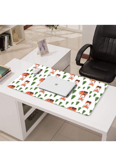 Fox Büyük Oyun Mouse Pad 31.5x15.7 Inch,kaymaz Kauçuk,masaüstü, Dizüstü Ve Kablosuz Fare İçin-a19