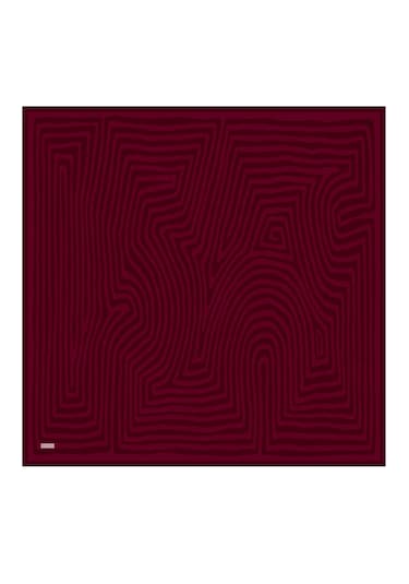 Belli Twill İpek Eşarp 4325-51 Bordo, Kırmızı
