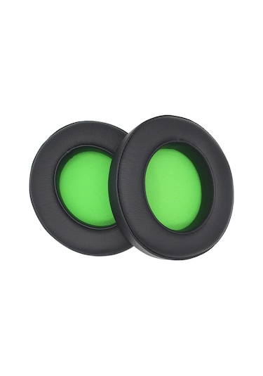 Youmex Razer Kraken 7.1 V2 Uyumlu Yeşil Protein Deri Hafıza Köpük Değiştirme Kulaklık Örtüsü Green