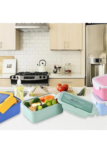 1400 Ml'lik Öğle Yemeği Kutusu A MAvi