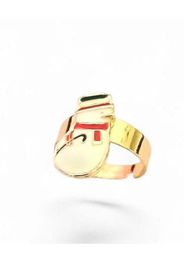 Yılbaşı Figürlü Eklem Yüzük 0490 Altın