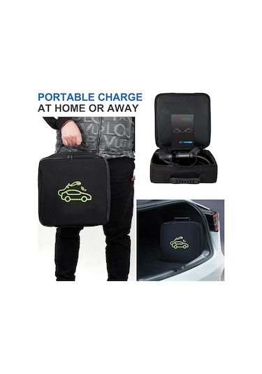 Ev Charger 16a 3.5 Kw Taşınabilir Elektrikli Araç Şarj İstasyonu Mobil Şarj Cihazı 5m Kablo Eu Priz