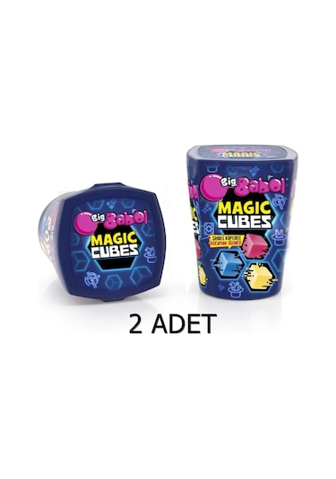 Big Babol Magic Cubes Karışık Meyve Aromalı Balonlu Sakız 2 x 25 G