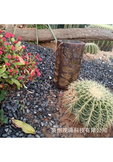 Ximistore9 Güneş Enerjili Bahçe Dekorasyonu Yaprak Desenli Suya Dayanıklı Dış Mekan Aydınlatma Lambası