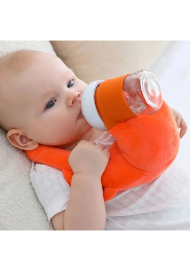 Kangvka Yetişkin Ellerini Serbest Bırakan Bebek Biberon Tutucu Yastık - Yumuşak Poliester, Ev/seyahat Kullanıma Uygun Mavi