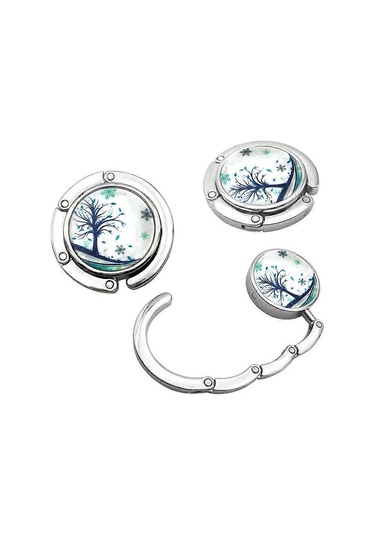 2x Çanta Kancası 9 4.5cm, Mavi - Katlanabilir Metal Çanta Kancası - Masa Veya Yazı Masası İçin Çanta Tutucu - Çanta Ve Küçük Nesneleri Asmak İçin Askı Çok Renkli