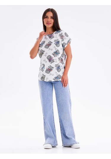 Insolito Raglan Kısa Kollu Şık Bluz 388445101 Beyaz